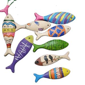 Écologique Naturel Rustique En Bois Poisson Mur Art Distressed Finition Vintage Appel Rustique Décor À La Maison Coastal Living Ambiance - Product Image 1