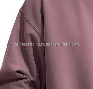 สเวตเชิ้ตมีฮู้ดคอกลมสำหรับฤดูหนาวสีพื้นผ้าคอตตอนซักแล้วน้ำหนักปานกลางมีบริการ OEM - Product Image 4