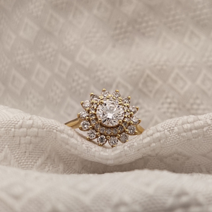 IGI Certified HPHT Lab Grown Created Diamond Ring 14K Oro amarillo CVD Diamond Ring Lab Diamond Anillo de bodas para mujeres - Product Image 5