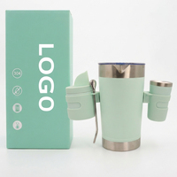 Pichet isotherme en acier inoxydable de 2000 ml pour Yerba Maté avec double porte-gobelet et paille Bombilla – Vente en gros