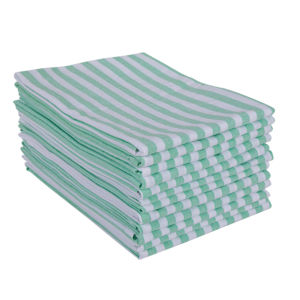 Customisable Recycled Cotton <b>Striped</b> Quick-Dry <b>Towels</b> Disposable Set of 12 for Golf & Car Care Woven Technics - Product Image 1