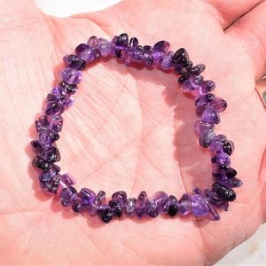 Handmade Feng Shui Style Crystal <b>Bracelet</b> with Amethyst Chips <b>Beads</b> Fashion Jewelry Energy-Giving Gift for <b>Men</b> and Women - Product Image 3