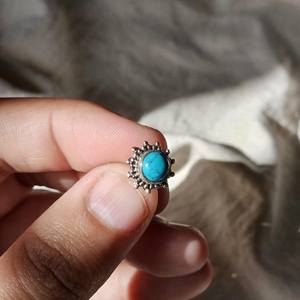 <b>Turquoise</b> gemstone <b>studs</b> for women <b>turquoise</b> jewelry for daily wear 925 sterling silver <b>stud</b> <b>earrings</b> for birthday gemstone - Product Image 5