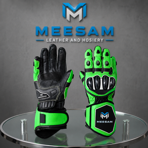 Gants de moto en cuir pour la course, nouveaux modèles 2027, protection complète des doigts, gants de course respirants et ventilés pour side-car - Product Image 2