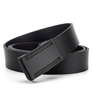 เข็มขัดลำลองผู้ชายแบบทางการ ดีไซน์ทันสมัย หัวเข็มขัดโลหะผสม ทนทานและเป็นมิตรกับสิ่งแวดล้อม ปรับความยาวอัตโนมัติแบบไร้ฟัน - GENTS GARB - Product Image 3