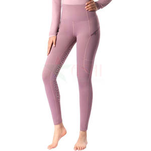 Legging d'équitation pour femme personnalisé - Imperméable coupe-vent Spandex/Polyester Vêtements de fitness pour l'équitation - Product Image 1