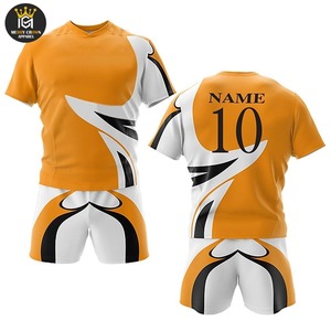 100% Polyester matériel léger Quickdry hommes Rugby uniforme respirant vêtements de sport sur mesure Logo impression - Product Image 5