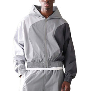 Custom Made Street Wear Windbreaker Set Men's Clothing 2 Piece Set Top Quality in <b>Factory</b> Made Windbreaker Suit - Product Image 3