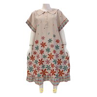 Vestido Daster con estampado floral con manga corta Diseño lindo y elegante Ropa de dormir de mujer para Dailu Home Wear