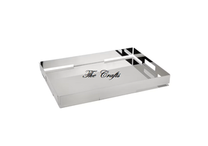 Plateau de service en acier inoxydable poli en or Plateau de chocolats alimentaires de forme rectangulaire de qualité supérieure à vendre - Product Image 3