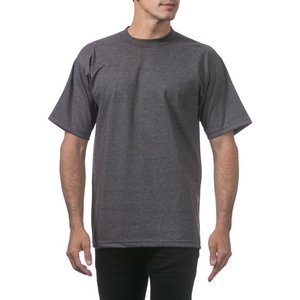 Spandex/Nylon cuello en V media manga Hip Hop camiseta con patrón 180g hombres Color sólido blanco Casual verano todo-fósforo otoño hombro - Product Image 1