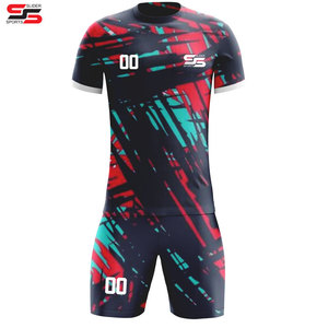 Maillot de football bon marché de haute qualité 100% polyester club uniforme de football ligue uniforme de football pour les états-unis et l'europe ensembles de vêtements de football - Product Image 3