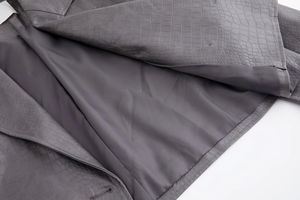 Vestes en cuir d'agneau pour femmes, design OEM, tissu en nylon respirant teint, haute qualité, manches longues, bon prix - Product Image 3