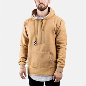 Nouvel arrivage de sweats à capuche pour hommes lavés à la pierre à l'acide de haute qualité motif d'impression solide surdimensionné sur mesure approvisionnement en gros ODM pour l'hiver - Product Image 4