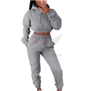 Vente chaude femmes sweats à capuche décontractés survêtement couleur unie survêtements ensemble de sport respirant grande taille ensembles pour femmes - Product Image 5