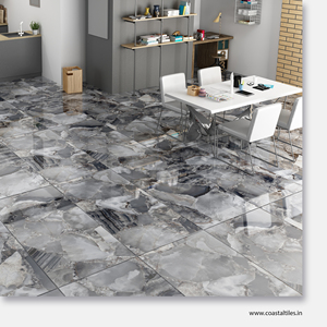 Carreaux noirs brillants 600x1200mm pour sol, prix de gros - Product Image 1