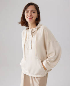 Sweat-shirts doux de haute qualité, sweat-shirts imprimés, sweat-shirts personnalisables en relief 3D, sweat-shirts en gros, sweat-shirts décontractés en tricot uni pour femme - Product Image 3