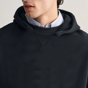 Sudadera con Capucha Extra Grande Personalizable para Hombre, de Algodón/Poliéster, 340g, Felpa Francesa Transpirable, Diseño con Cierre, Estampado Térmico, Color Sólido - Product Image 4