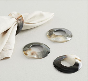 Top Quality Buffalo Horn Napkin Ring Hot Selling <b>Table</b> decoration Item New Crafts Horn Napkin ring - Product Image 1