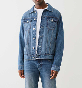 แจ็กเก็ตผ้าแคนวาสหนาผ้าฝ้ายทอลายทแยงสำหรับผู้ชายขายส่งโลโก้ออกแบบได้ตามต้องการ - Product Image 5