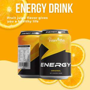 INTERFRESH 250ml 8.4oz Boisson énergisante gazeuse OEM de haute qualité Saveur originale Poudre instantanée - Product Image 4