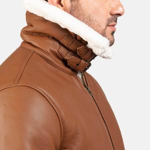 Veste d'hiver décontractée en cuir et fourrure pour hommes, veste élégante, chaude, douce et confortable, vêtements d'extérieur à la mode, look pour hommes, veste d'hiver - Product Image 6