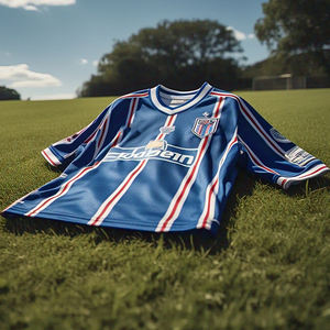 Camiseta de fútbol personalizada, ropa deportiva transpirable de secado rápido, camisetas de manga corta, camiseta de fútbol personalizada con cuello en V - Product Image 3