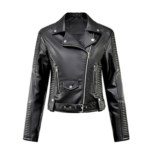 OEM Veste de moto personnalisée de haute qualité pour hommes, coupe ajustée, matelassée, en PU style motard, respirante, longue, noire, en coton, vendeur à chaud - Product Image 1