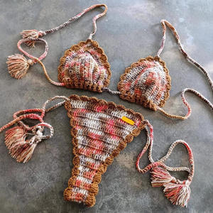 Conjunto de Bikini de Dos Piezas Transpirable de Spandex/Algodón con Cuello en V para Mujer - Product Image 2