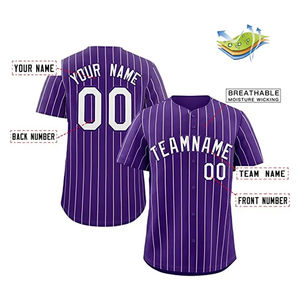 Conjunto de Ropa Deportiva de Béisbol y Sóftbol Personalizada, Camisetas de Jersey de Poliéster Sublimadas, Logotipo Personalizado, Secado Rápido, Transpirable, Tallas para Hombre Adulto - Product Image 2
