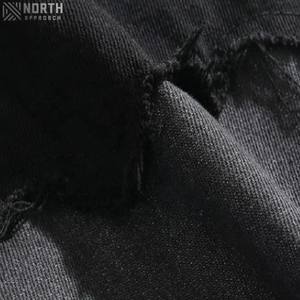 Veste en jean vintage Oem personnalisée manteaux délavés décontractés Streetwear vestes pour hommes col montant vestes en jean respirant - Product Image 5