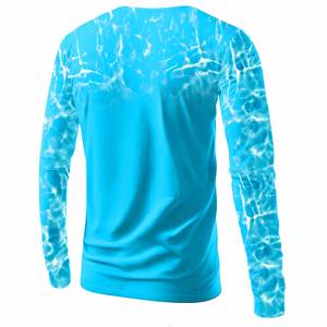 Camiseta de poliéster 100% para hombre, camiseta transpirable de secado rápido antiolor, ropa de Fitness para hombre - Product Image 4