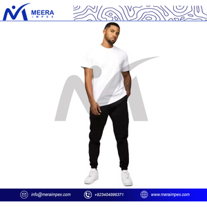 เสื้อยืดคอกลมมีสไตล์สำหรับผู้ชายที่ผสมผสานกับผ้าฝ้ายระบายอากาศได้ดีขนาดพอดีตัวและดีไซน์เรียบง่ายสำหรับฤดูร้อนหรือใช้งานกลางแจ้ง - Product Image 4