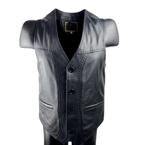Chaleco de Cuero para Hombre, Diseño Nuevo, al por Mayor, Personalizable con Impresión, Chaqueta de Motociclista con Cremallera, Ropa de Abrigo de Invierno, OEM - Product Image 1
