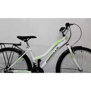 Bicicleta Dorello Bisiklet Modelo 2650 de 20 Pulgadas, Bicicleta Urbana con 21 Velocidades, Horquilla de Acero y Aluminio en Blanco y Verde - Product Image 2
