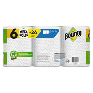 กระดาษเช็ดมือแบบม้วน Bounty Quick-Size สีขาว 8 ม้วนใหญ่เท่าม้วนธรรมดา 27 ม้วน - Product Image 2