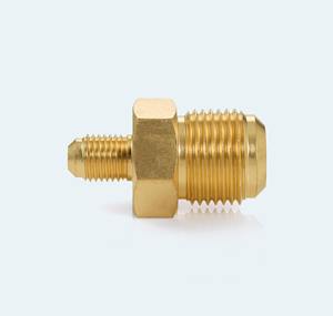 Raccord réducteur en laiton durable 5/8x1/4 sae 45 degrés pour la climatisation, la réfrigération, les conduites de carburant et les raccords hydrauliques - Product Image 4
