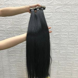 Prix d'usine extensions humaines vietnamiennes extensions de cheveux avec ruban brillant cheveux vierges bruts, faisceaux de cheveux humains, cheveux bruts vietnamiens - Product Image 3