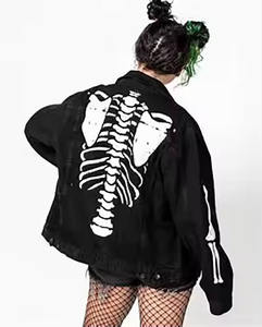 OEM <b>Hoodies</b> for Women`s Embroidered Pattern Hoodie <b>Gothic</b> Style Casual Hooded Sweatshirt Oversized <b>Hoodies</b> for Causal Wear - Product Image 4