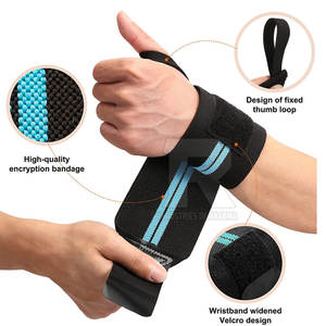 Muñequeras Ajustables para Levantamiento de Pesas, Crossfit, Gimnasio, Entrenamiento de Fuerza, Muñequeras Resistentes para Gimnasio - Product Image 5