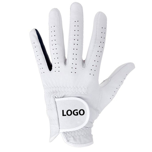 Guante de golf de piel de oveja de mano izquierda de 1 pieza con agarre cómodo Superior para mujer, equipo deportivo antideslizante transpirable blanco y negro - Product Image 4