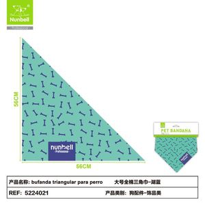 Pañuelo Triangular de Algodón Grande para Perros al por Mayor, Bufanda para Mascotas, Accesorios y Adornos para Mascotas, Fabricante - Product Image 1