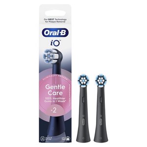 For Oral B IO Series Gentle Care Replacement <b>Toothbrush</b> <b>Head</b> 2Pcs Black Electric <b>Toothbrushes</b> - Product Image 3