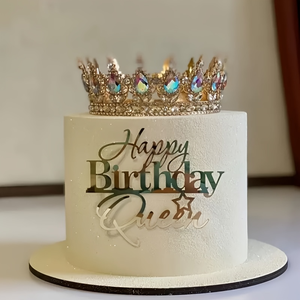 Decorazioni per Torte in Acrilico 'Birthday Queen' per Feste di <span class=keywords><strong>Compleanno</strong></span>, Anniversari e Baby Shower, per Bambini e Adulti - Product Image 3