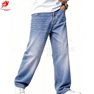 Jean baggy homme style charpentier premium, conçu avec des poches utilitaires fonctionnelles, coupe décontractée et tissu durable. - Product Image 3