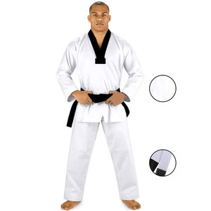 ชุดเทควันโดแบบดั้งเดิมพร้อมเข็มขัดโลโก้ตามสั่งชุดฝึกและแข่งขัน - Product Image 3