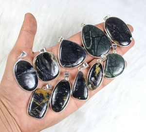 เทคโนโลยีฝังอัญมณีสำหรับเครื่องประดับขายปลีกจี้อัญมณีปิกัสโซ่แจสเปอร์ธรรมชาติ - Product Image 3