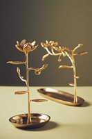 Support de Présentation Moderne en Laiton pour Bijoux – Idéal pour la Maison, la Chambre, le Salon – Écologique, Durable, Cadeau Idéal pour Diwali et Baptême