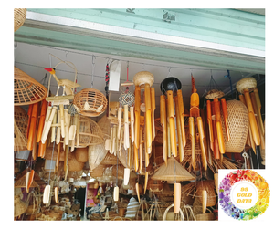 Campanas de viento de bambú natural para un ambiente relajante en el patio Campanas de viento de bambú ecológicas para una vida verde y tonos tranquilos - Product Image 6