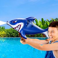 Pistolet à eau gonflable de requin jouets drôles pistolet à eau animal pour les sports nautiques